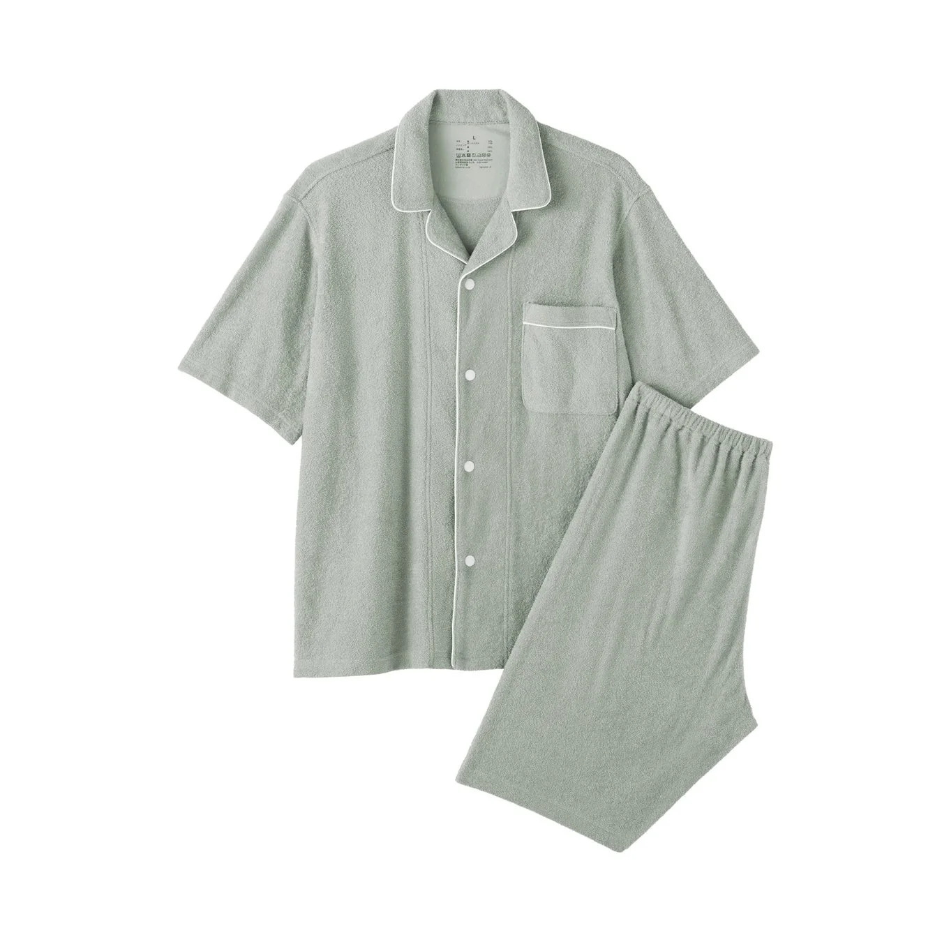 ミントグリーンのパジャマ