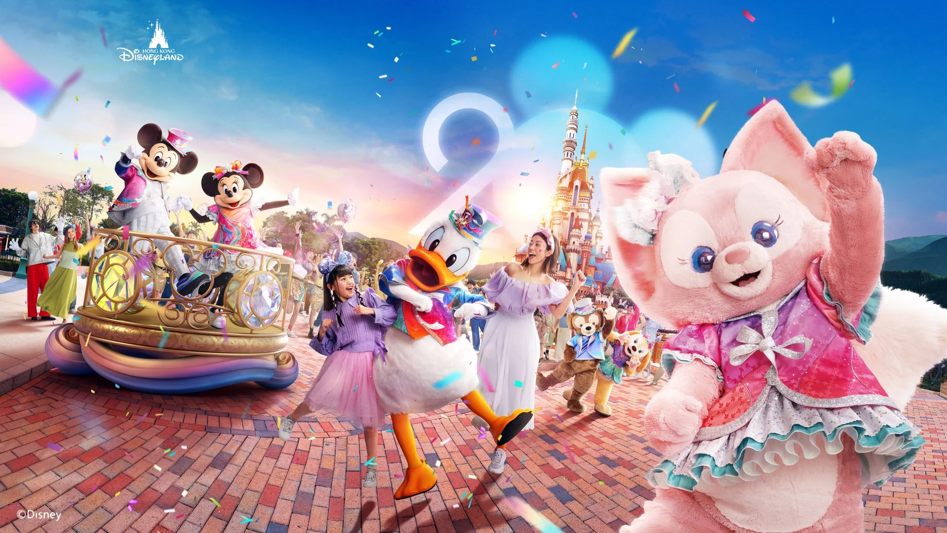 香港ディズニーランドのパレード