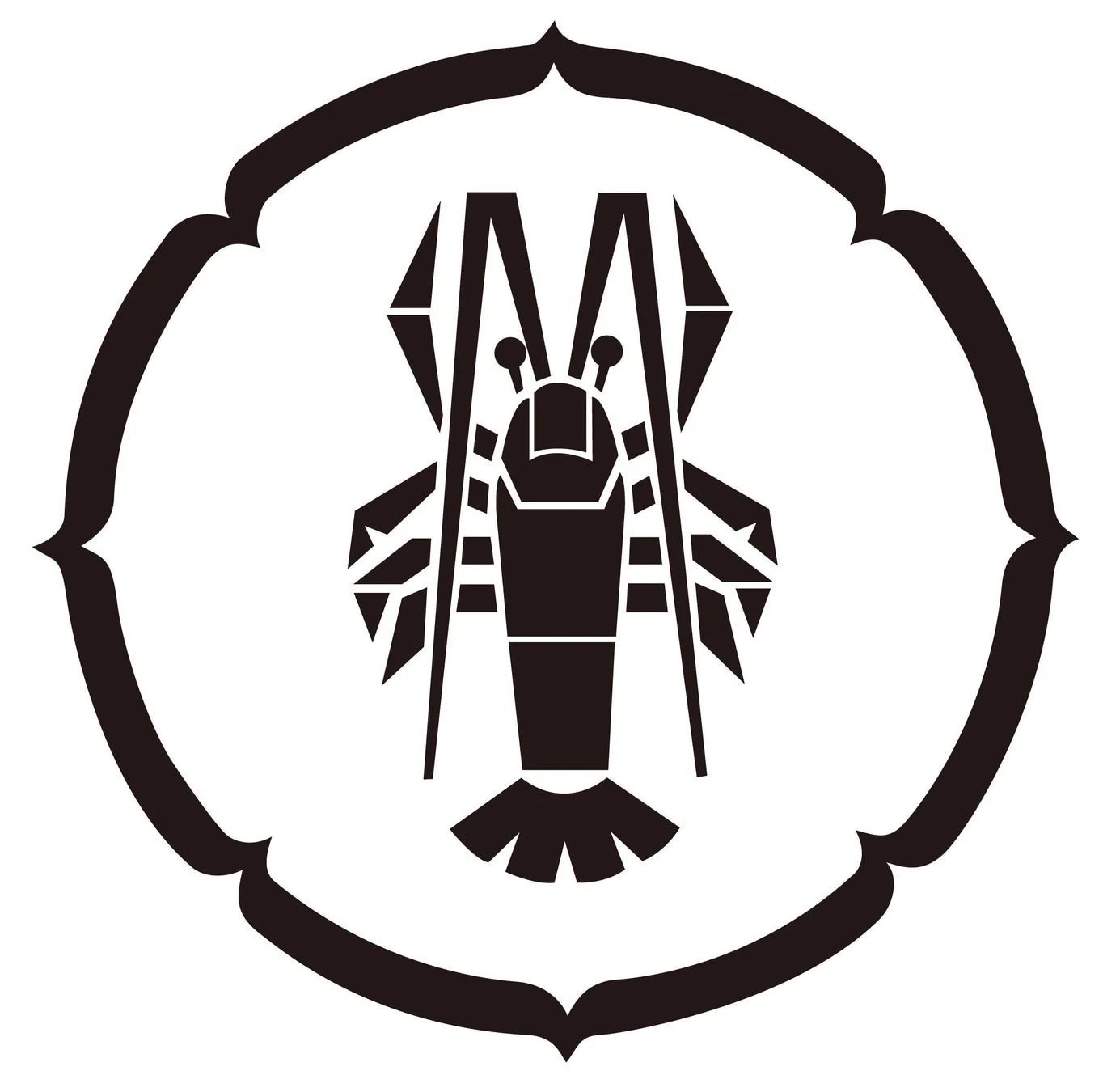 坂角総本舖の家紋のようなデザインの画像