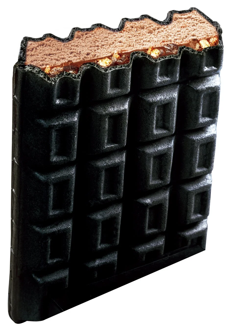 ブラックサンダーチョコモナカ断面