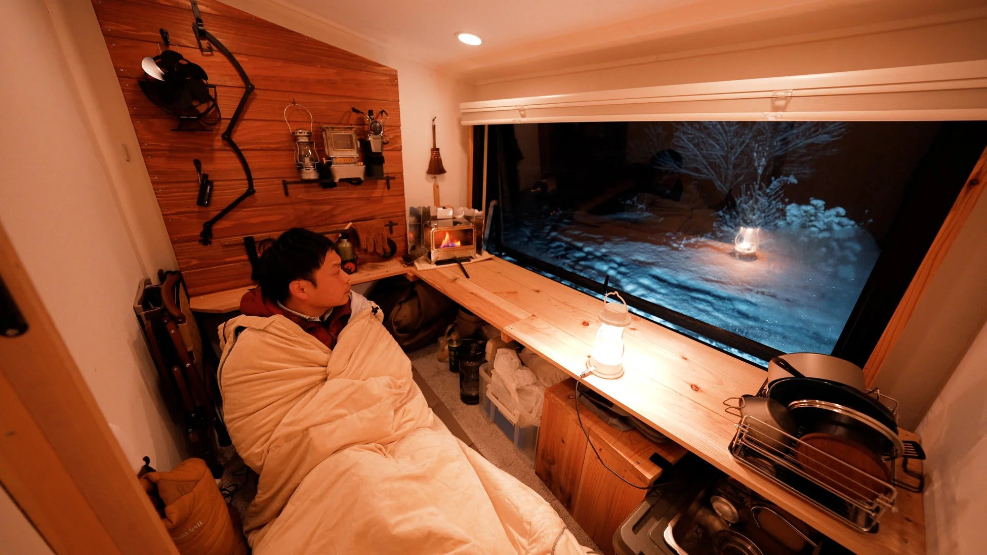 冬のバンライフ