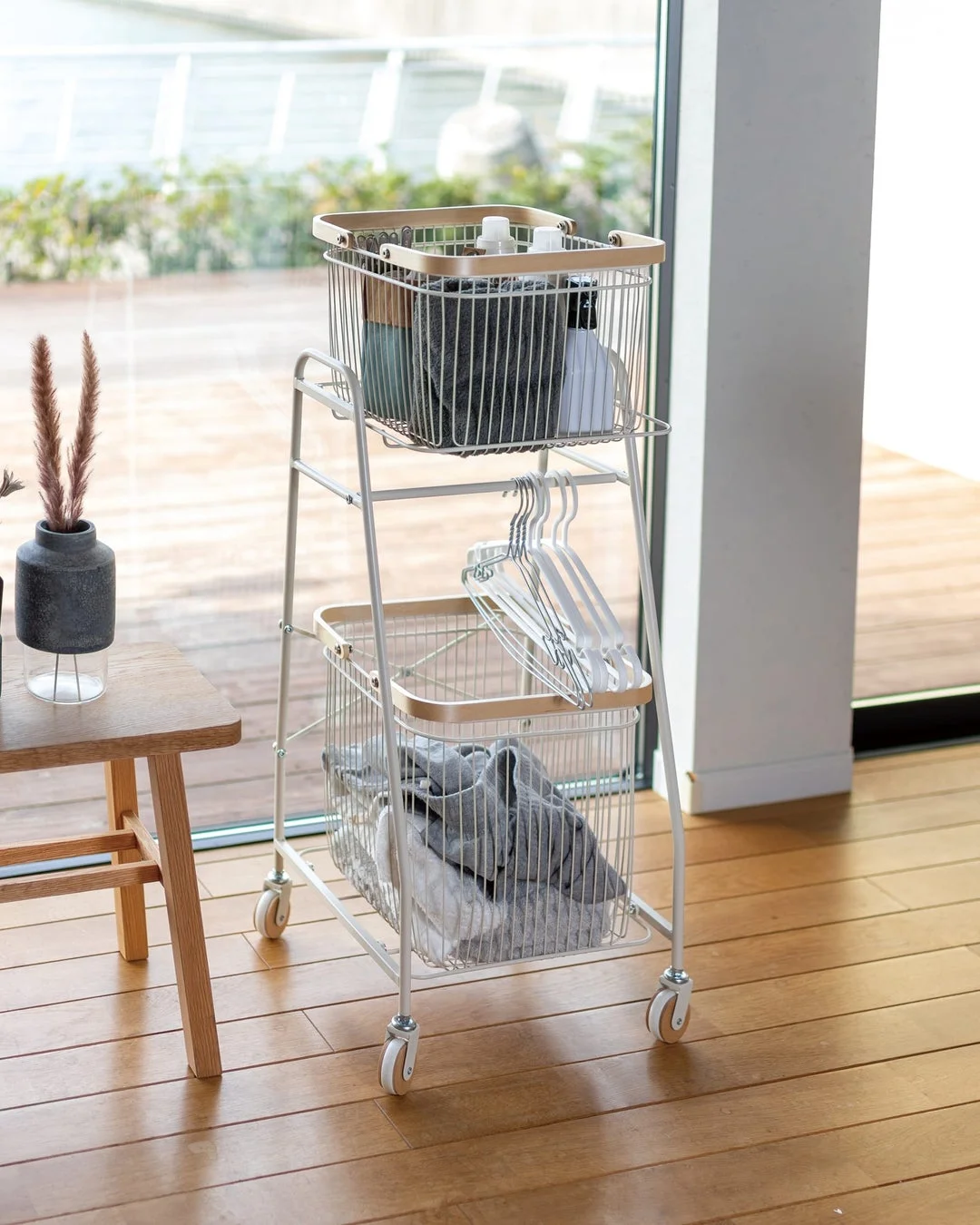 リヴ キャリーバスケットワゴン-S