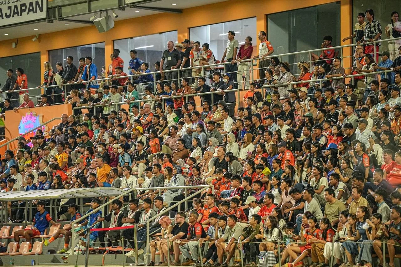 スタジアムの観客席