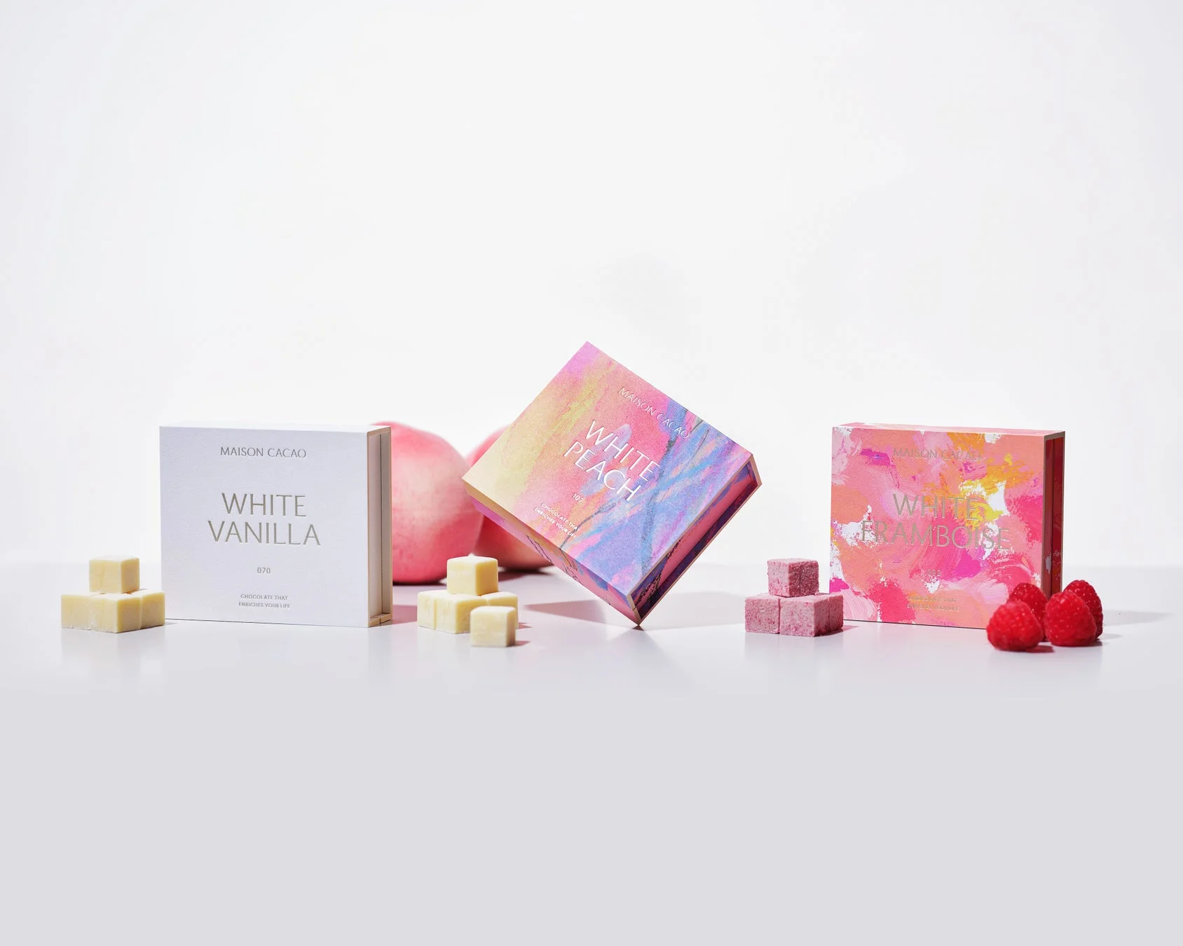 MAISON CACAOのホワイトチョコレート3種類