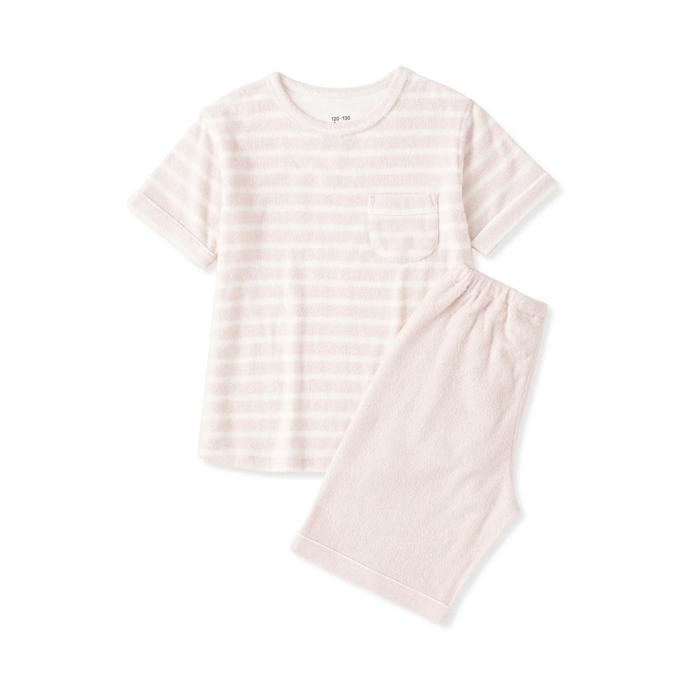 ピンクボーダーの子供用パジャマ
