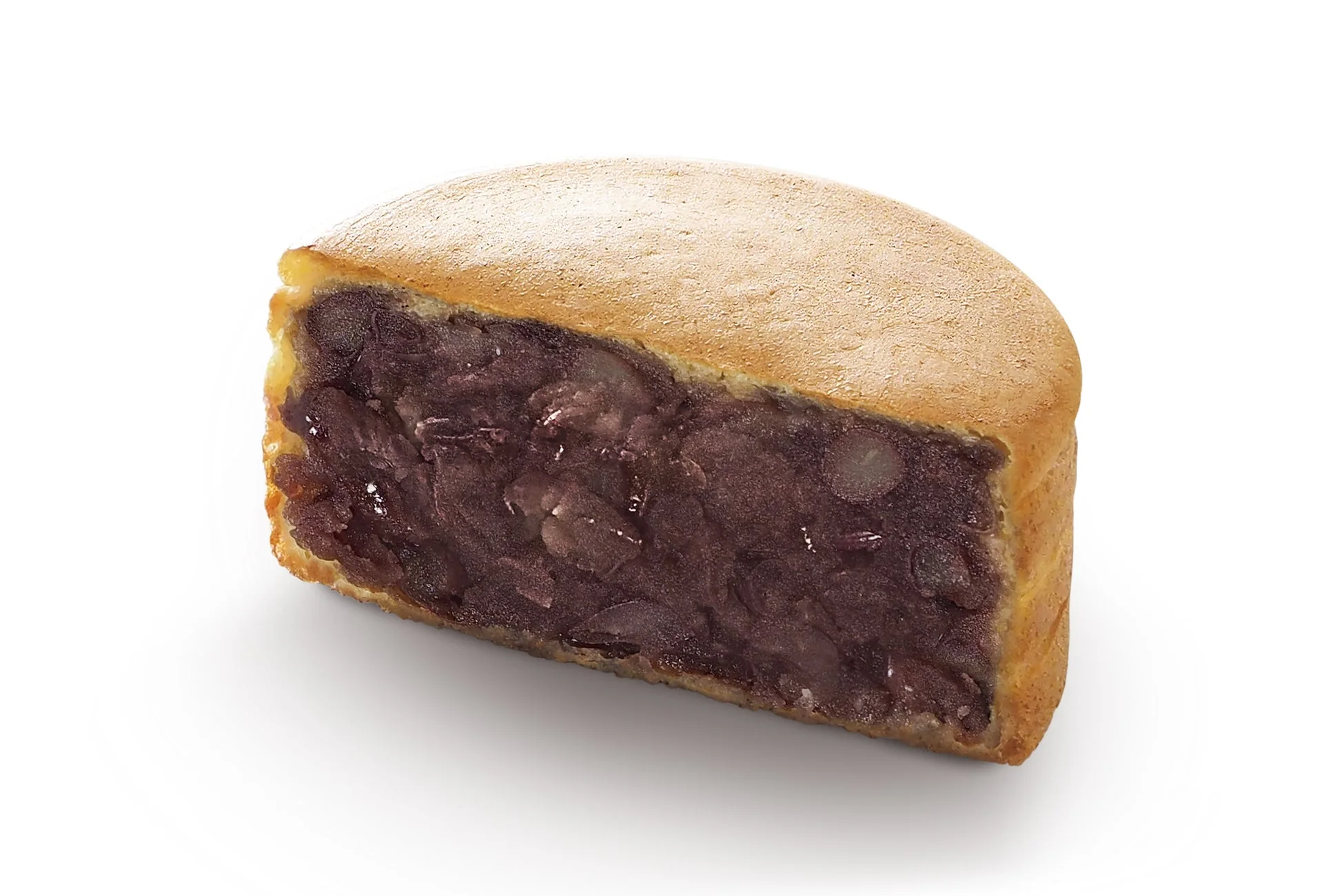 半分にカットされた大判焼の断面