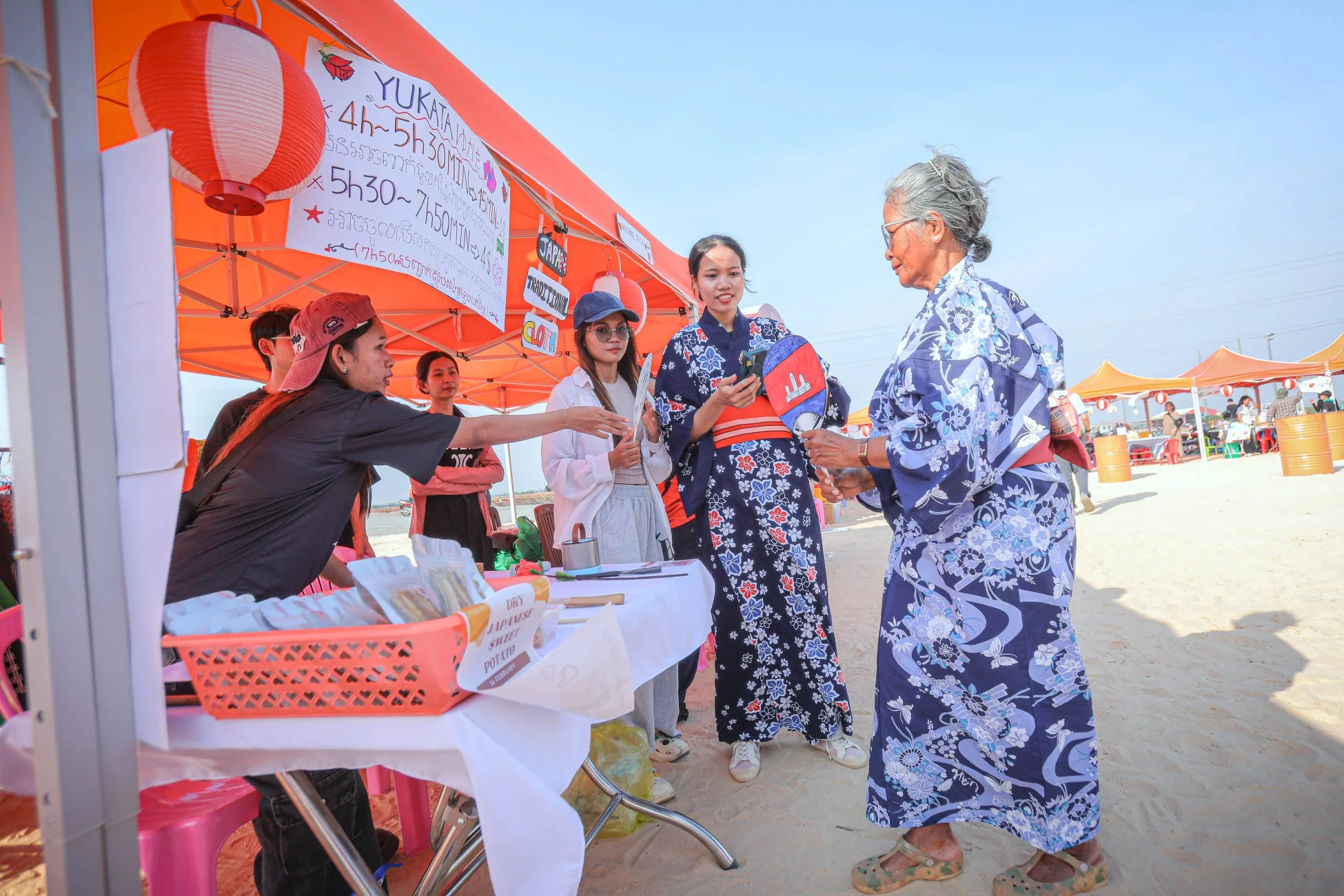 日本の文化イベントの様子