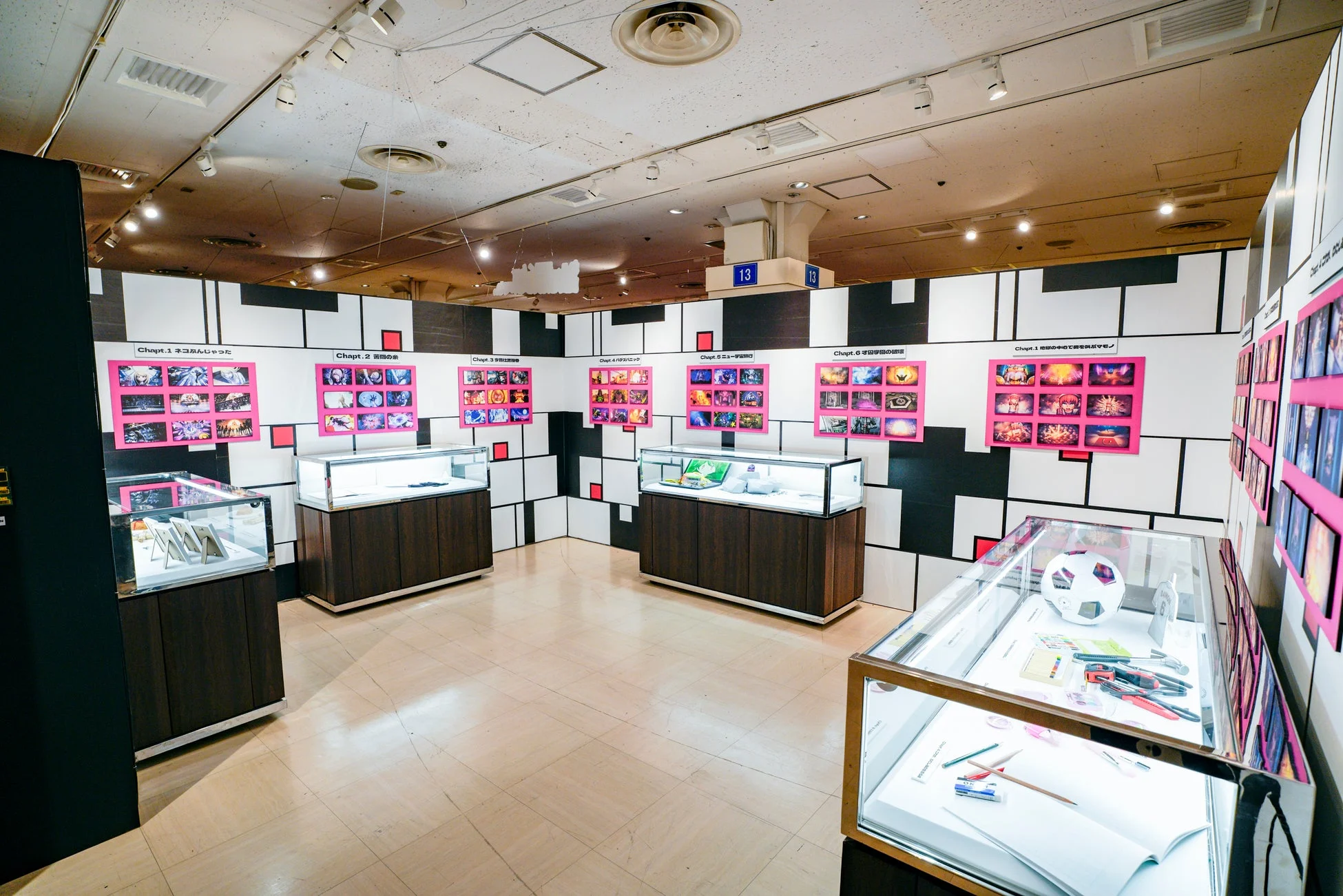 モンドリアン風展示