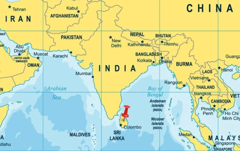 スリランカの地図