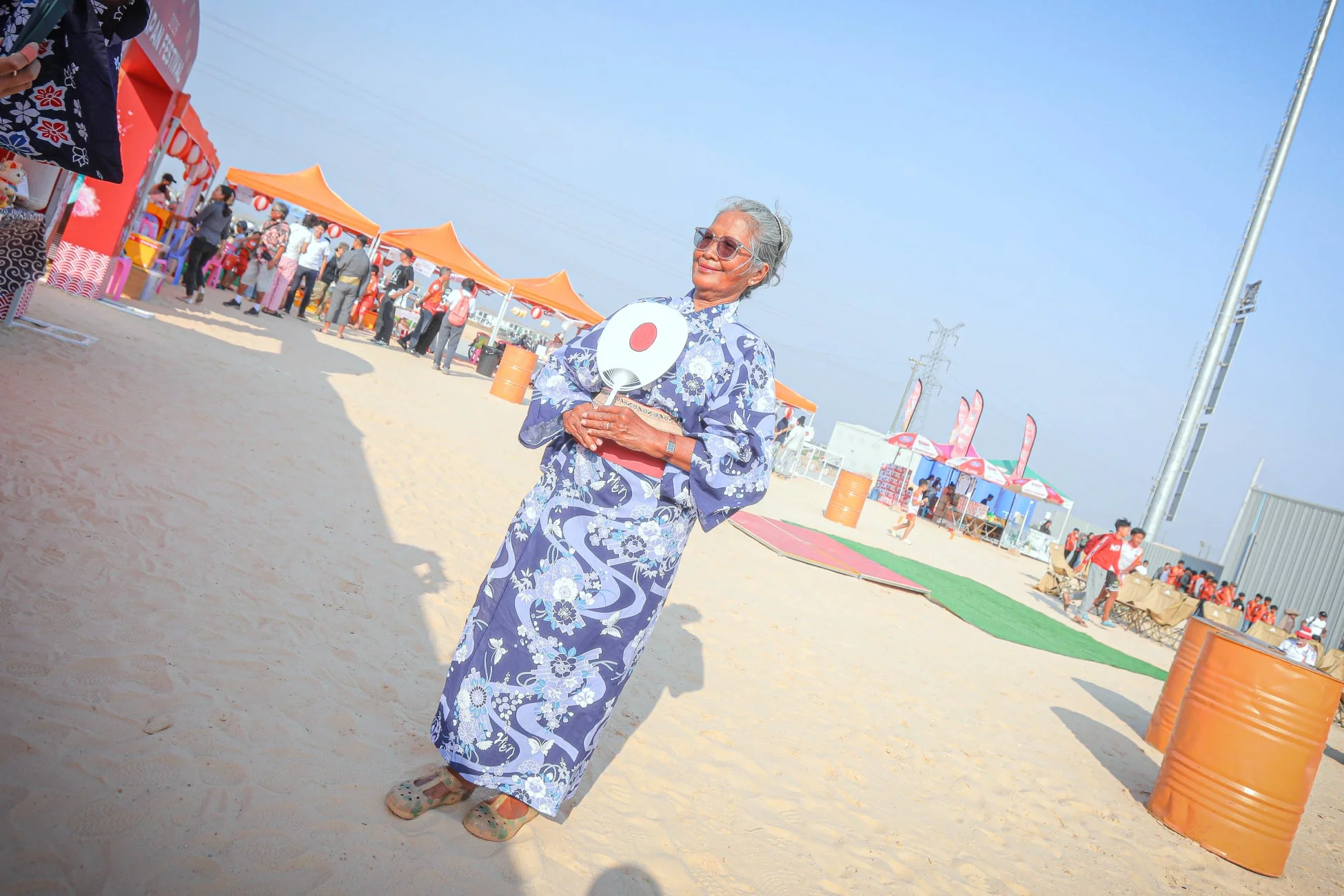 お祭りエリアの様子