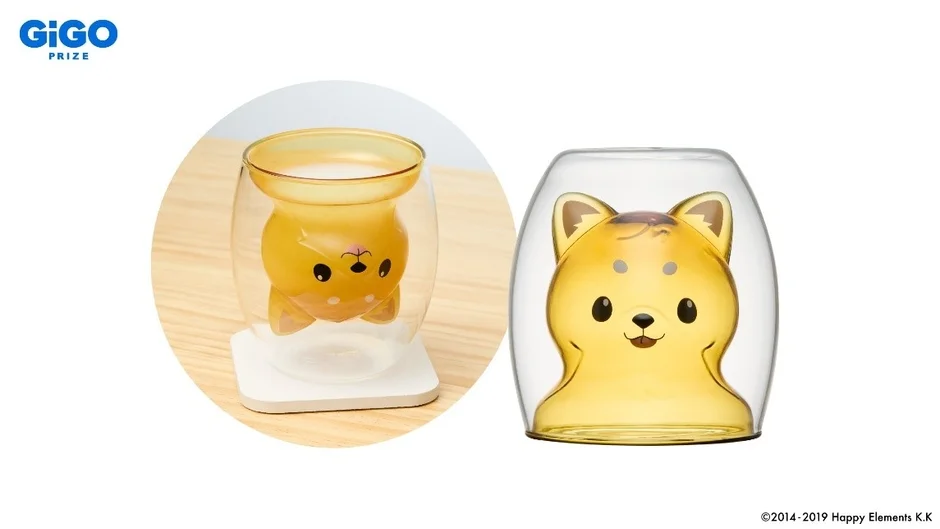 GiGO PRIZE 柴犬デザインダブルウォールグラス