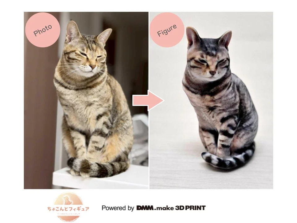猫のフィギュア制作事例1