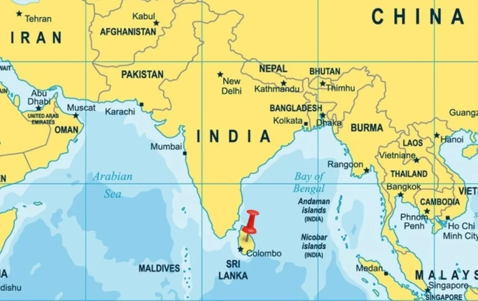 スリランカの地図