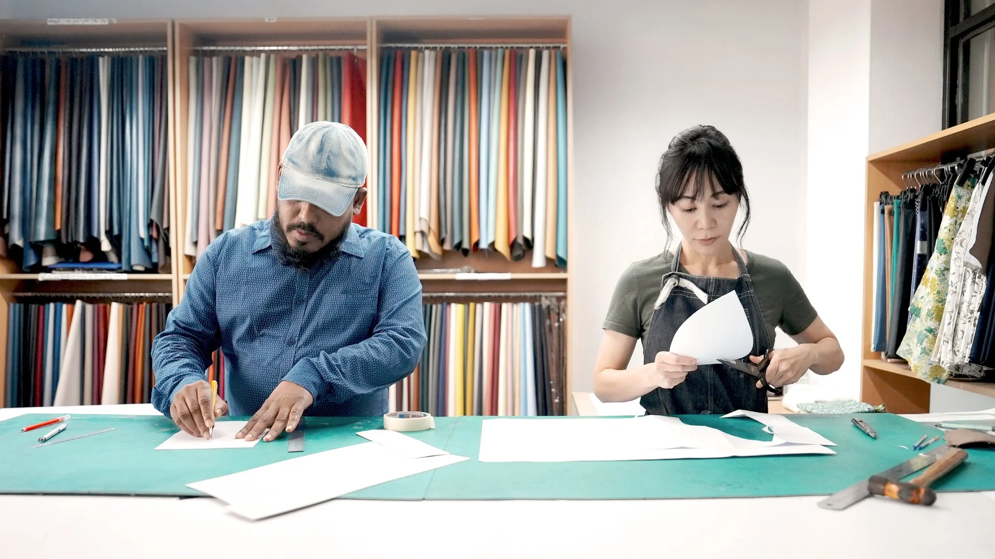 工房での作業風景