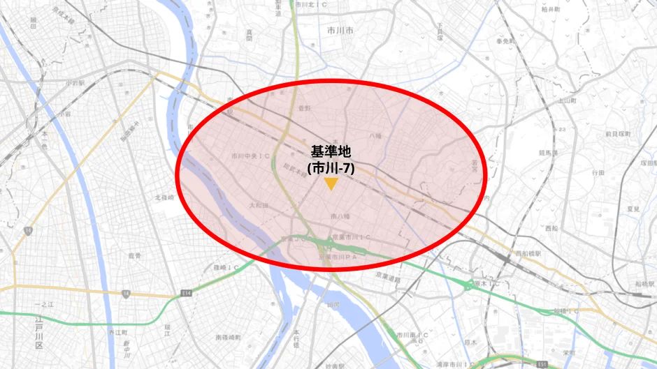 千葉県市川市南八幡の地図