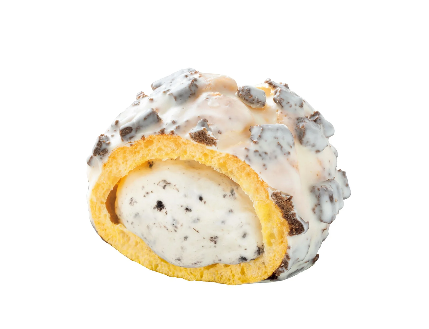 白いブラックサンダー クッキー&クリームシュー