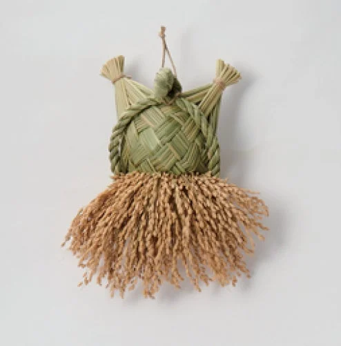 わら細工たくぼ 祝亀 定番の稲穂