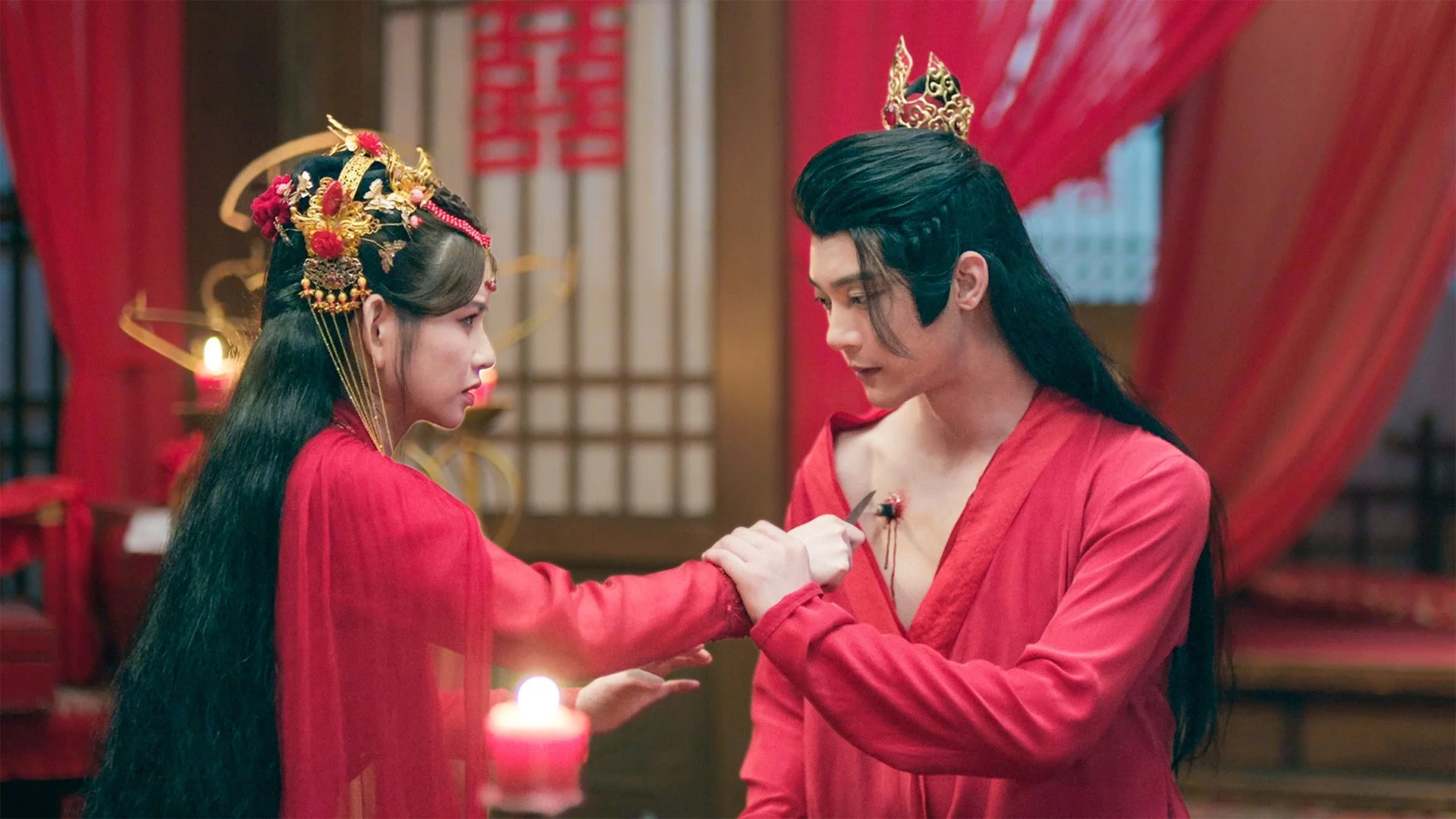 悲劇的な結婚の場面