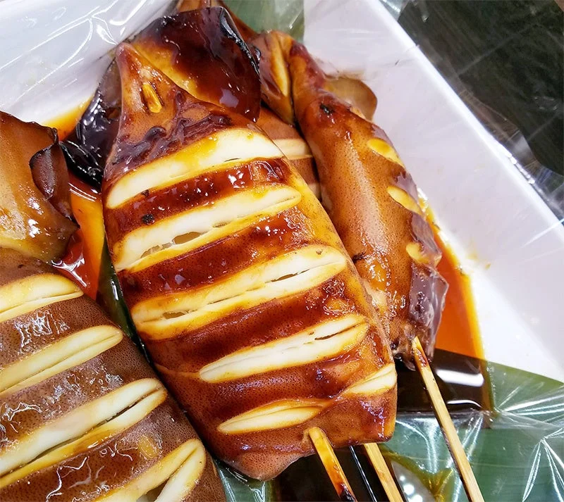 イカ照り焼き串