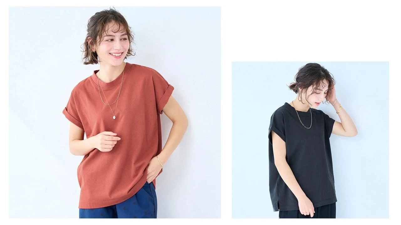 汗シミーヌ・フレンチスリーブTシャツ