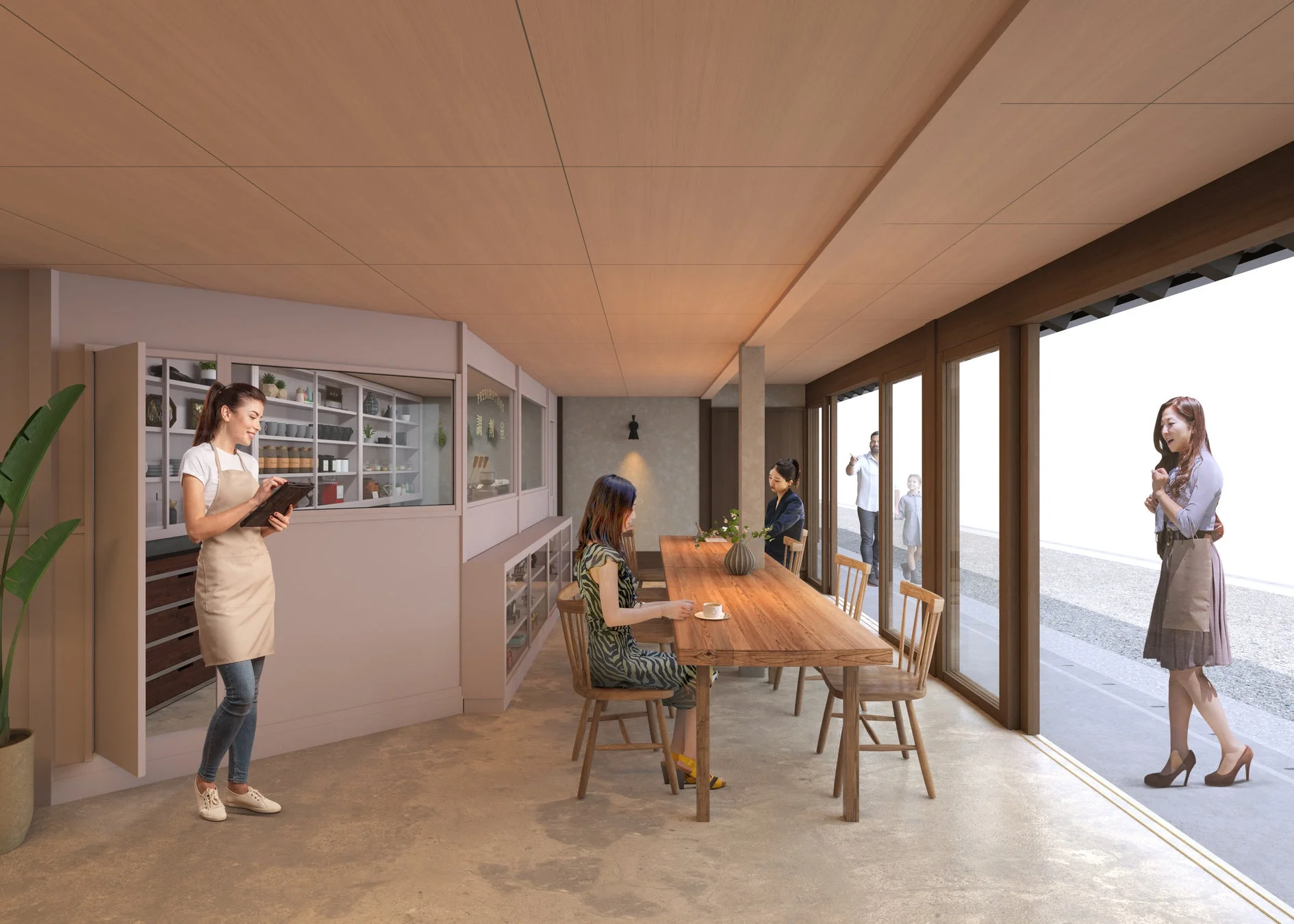 カフェの店内イメージ