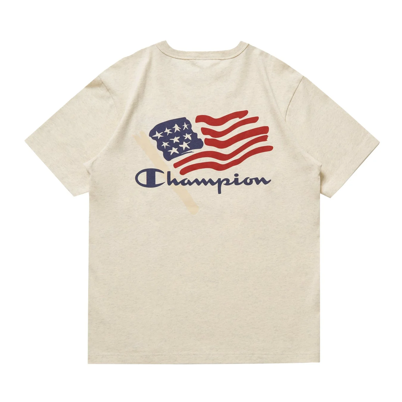 チャンピオンの星条旗モチーフTシャツ背面