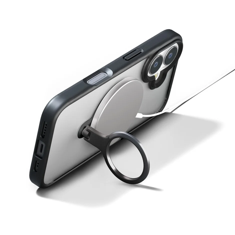 MagSafe充電中のスマートフォン