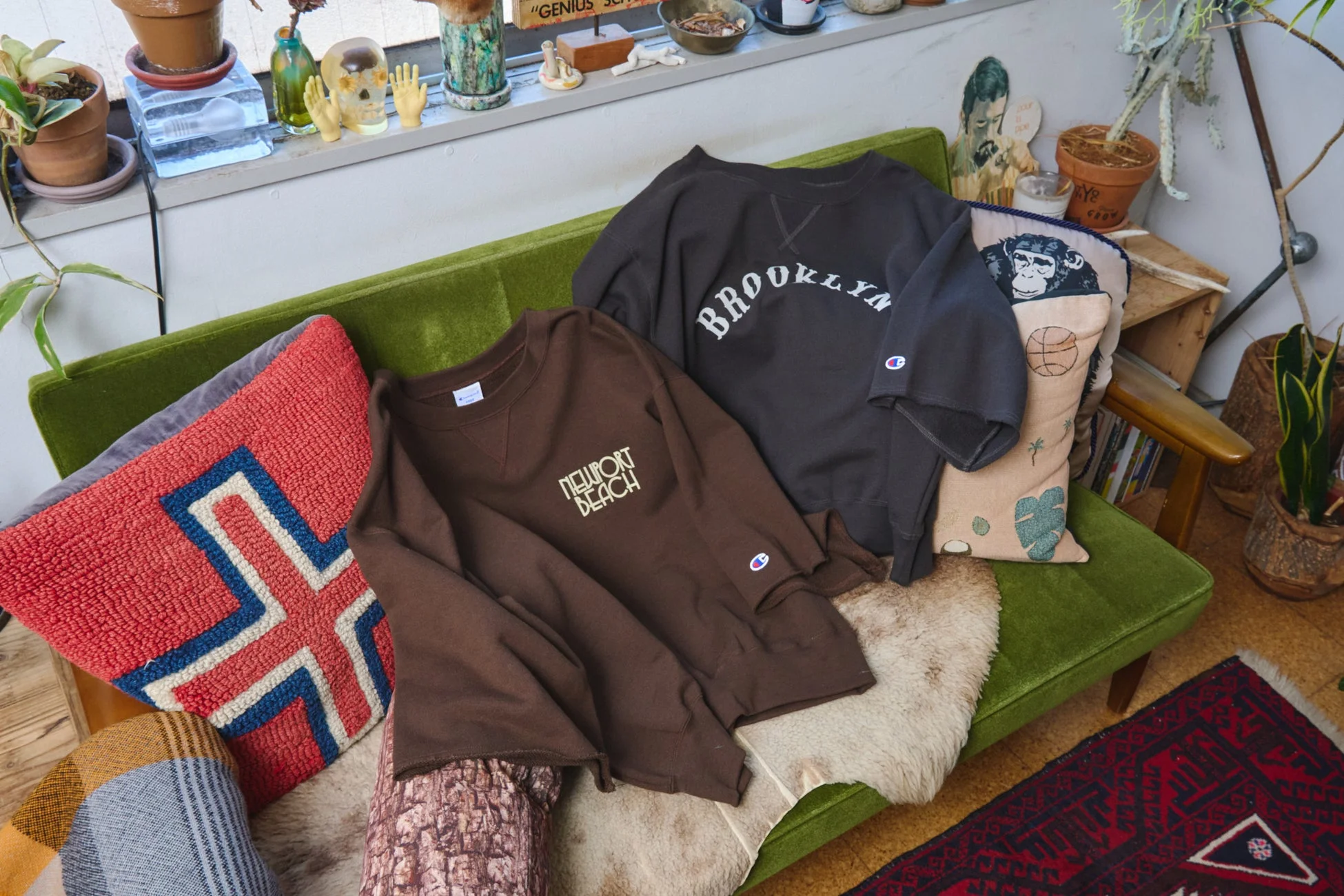 Champion別注スウェット着用イメージ1