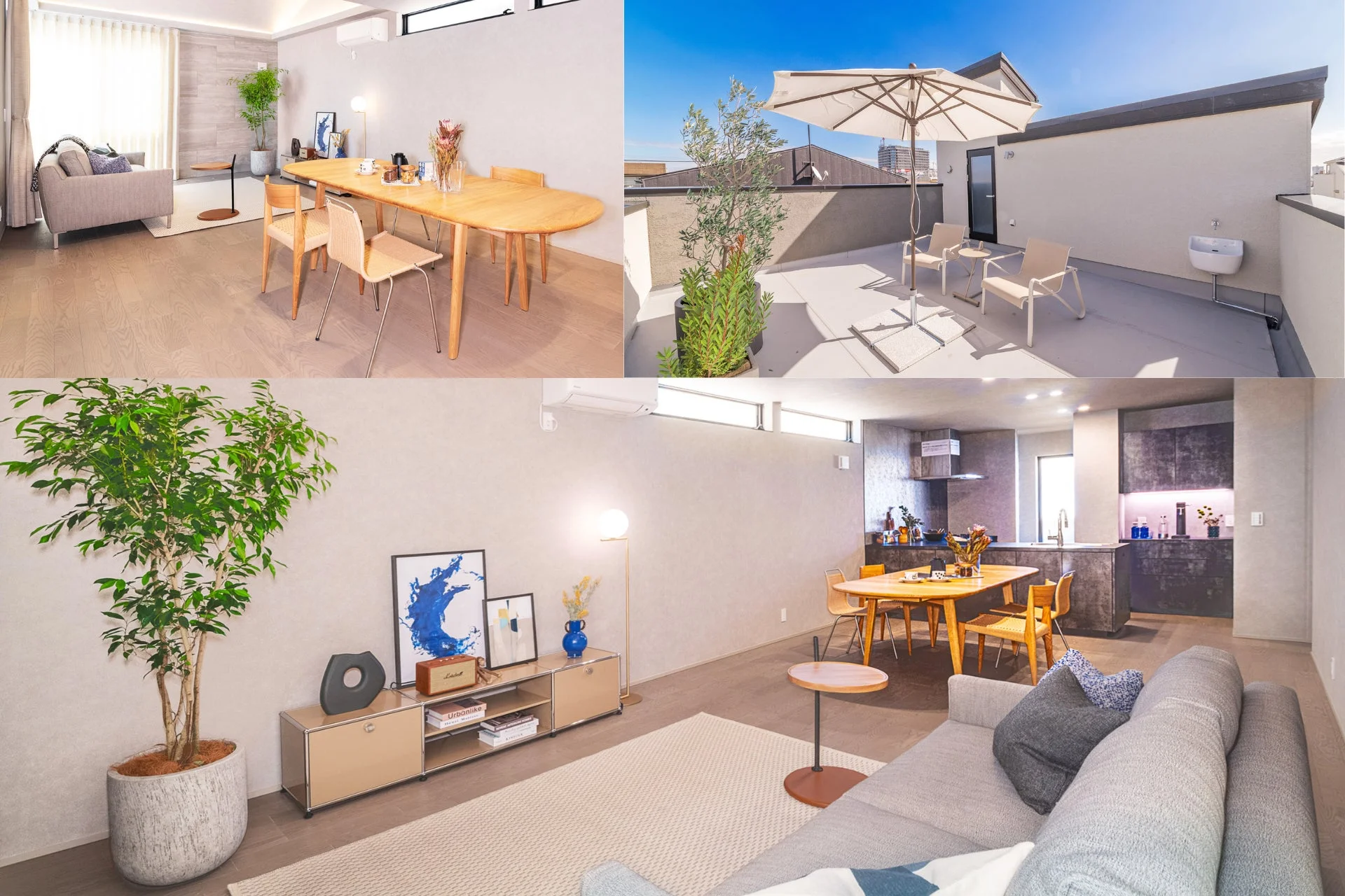 グランミラクラス自由が丘Ⅱの内観とテラス