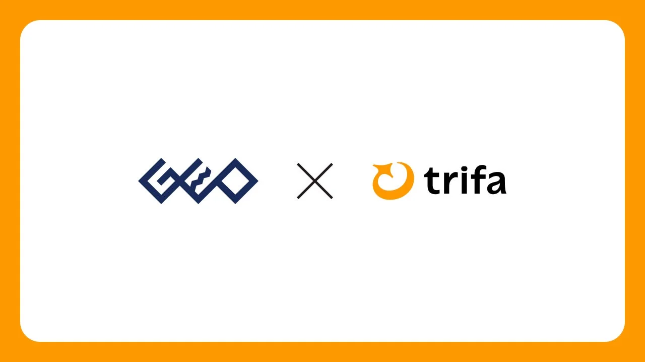 トリファとゲオあれこれレンタルの提携ロゴ