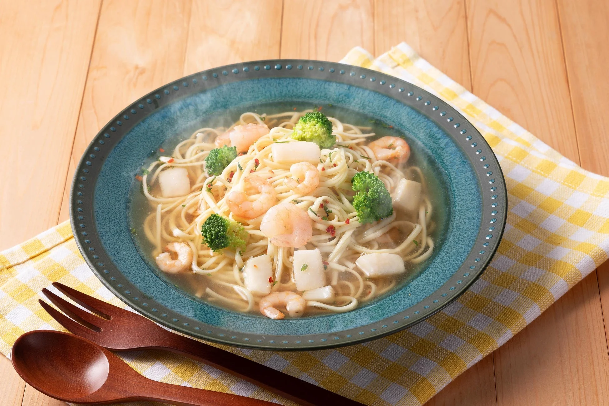 海鮮&ブロッコリーぺペロンラーメン