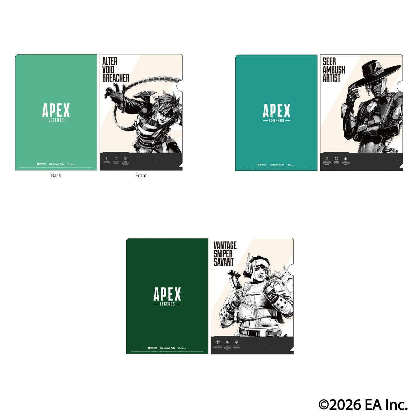 Apex Legends レジェンズクリアファイル3枚セット Vol.1 I
