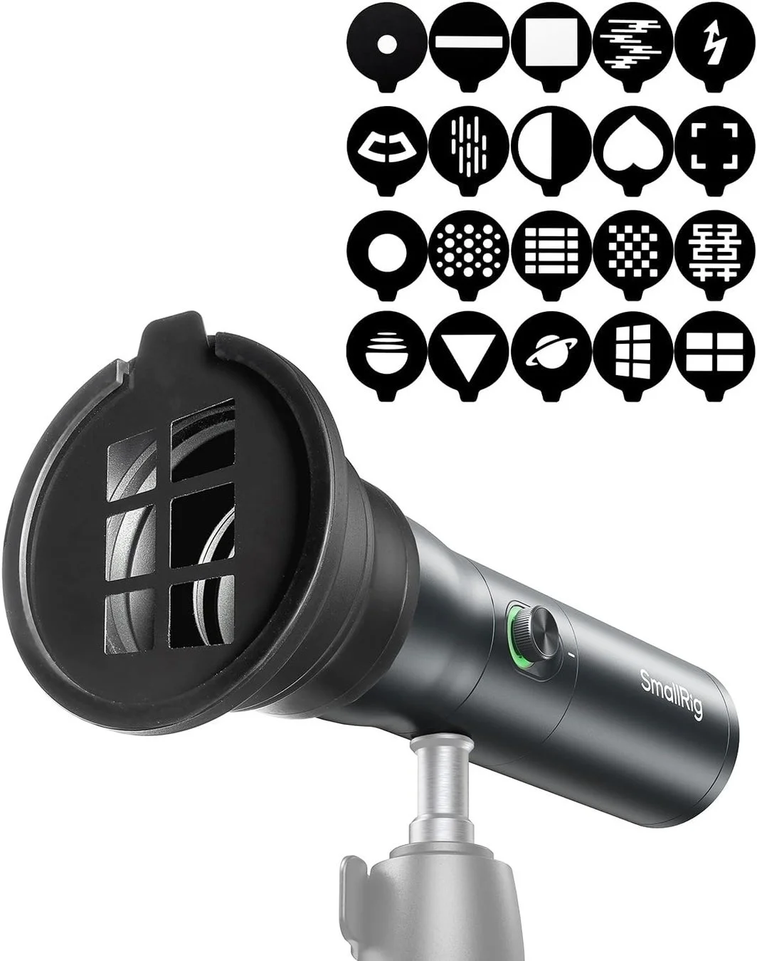 ズーム機能付き4色LED懐中電灯 RF 10C 4634