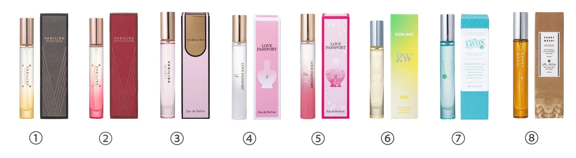 キャンペーン対象ミニモアパフューム一覧