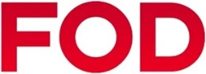 FODと赤色で書かれたロゴマークの画像です。白背景に力強いフォントで描かれています。