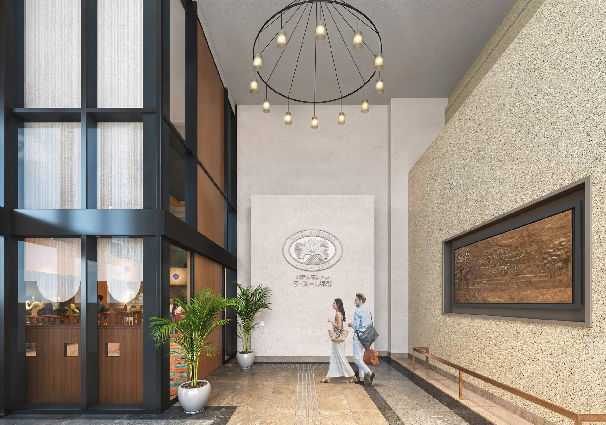 ホテルエントランスロビーの様子