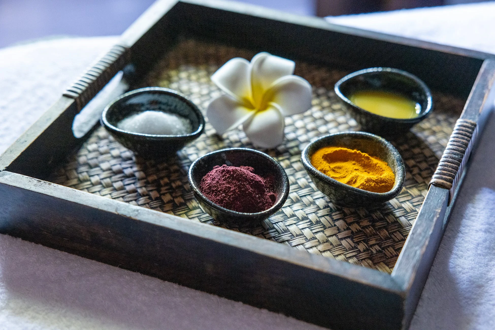 スパで使用される天然素材