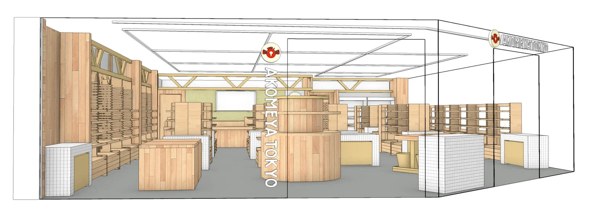 AKOMEYA TOKYOの店舗内装イメージ