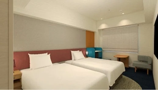 モダンなツインルーム