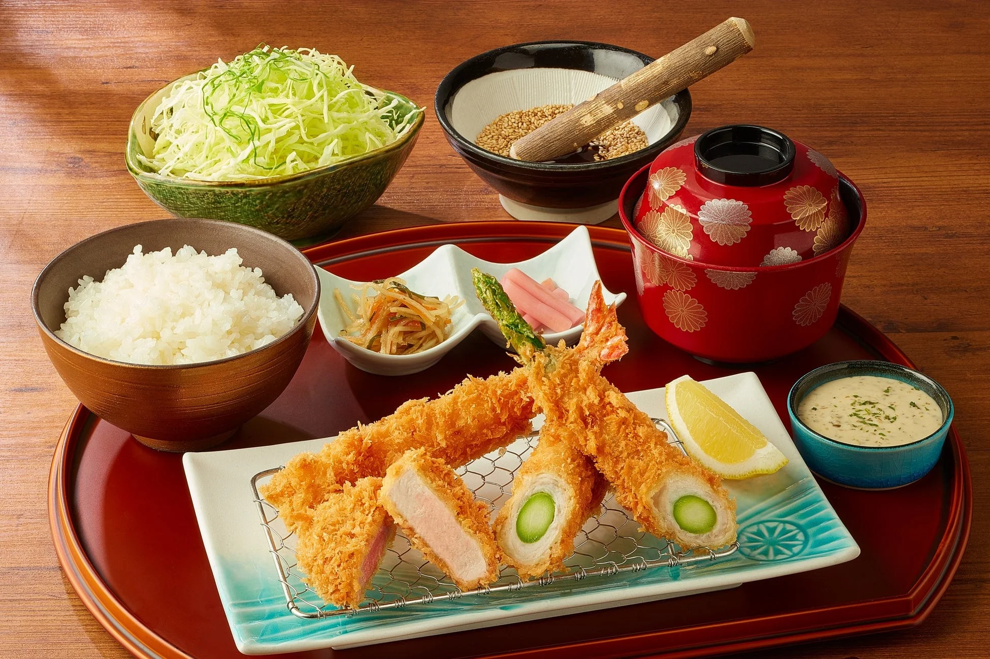 旬のアスパラ彩り 御膳