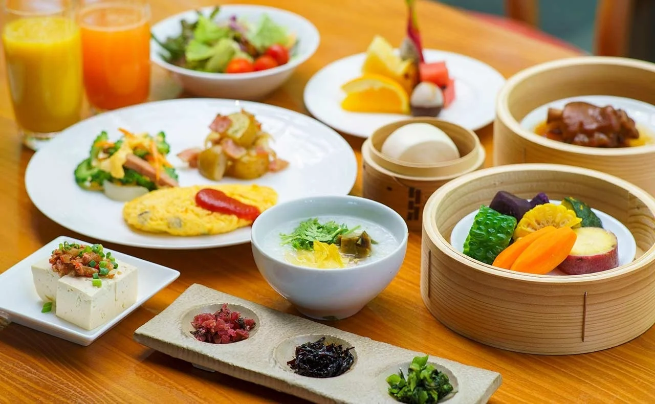 彩り豊かな朝食ブッフェ