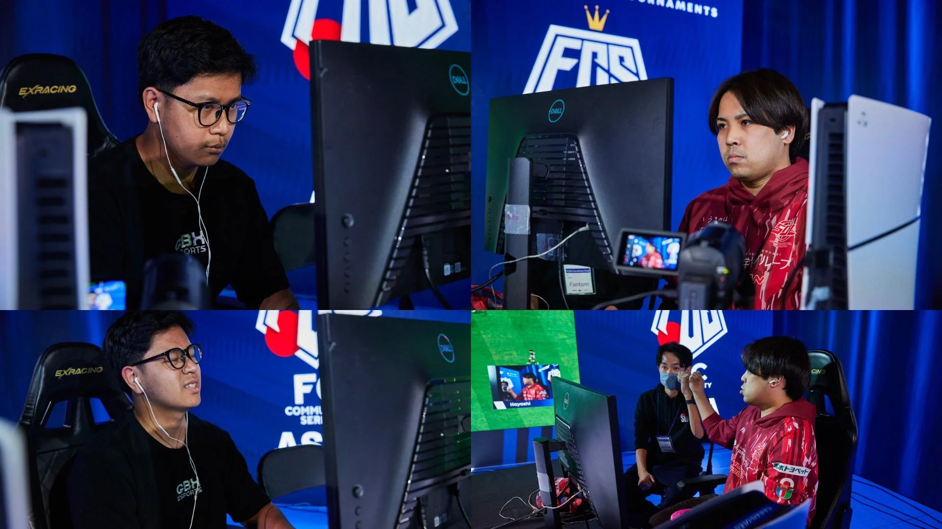 eスポーツ大会でゲームをプレイする選手たち