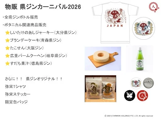 県ジンカーニバル2026の物販リスト