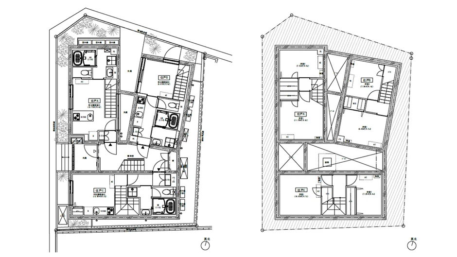 集合住宅の平面図