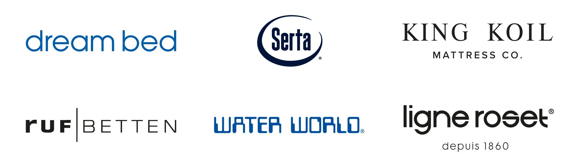 ドリームベッド取り扱いブランドロゴ