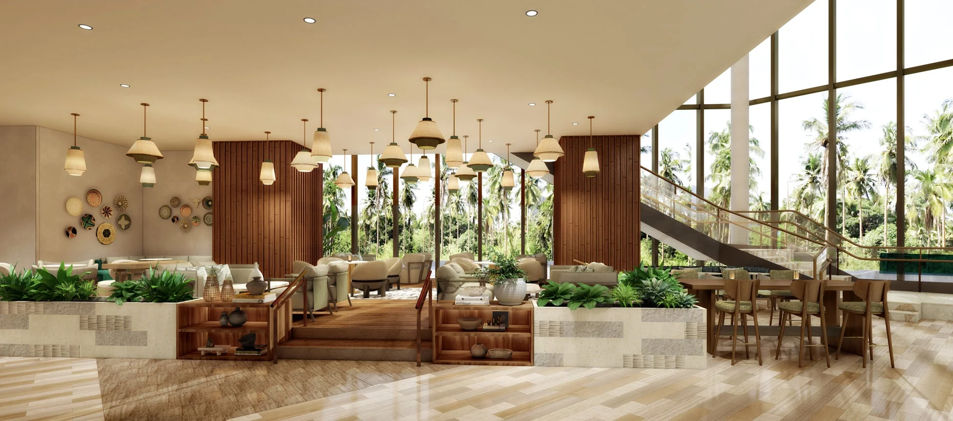 リゾートラウンジの様子