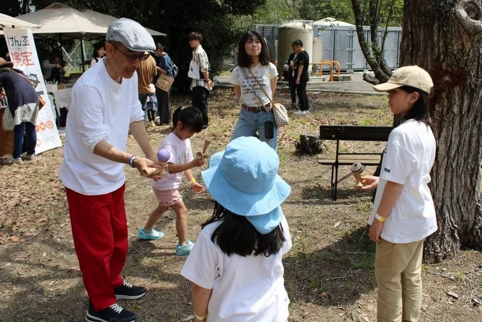 けん玉検定の様子