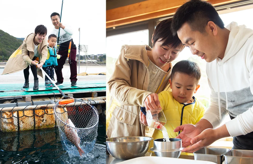 家族の楽しい一日を捉えた画像