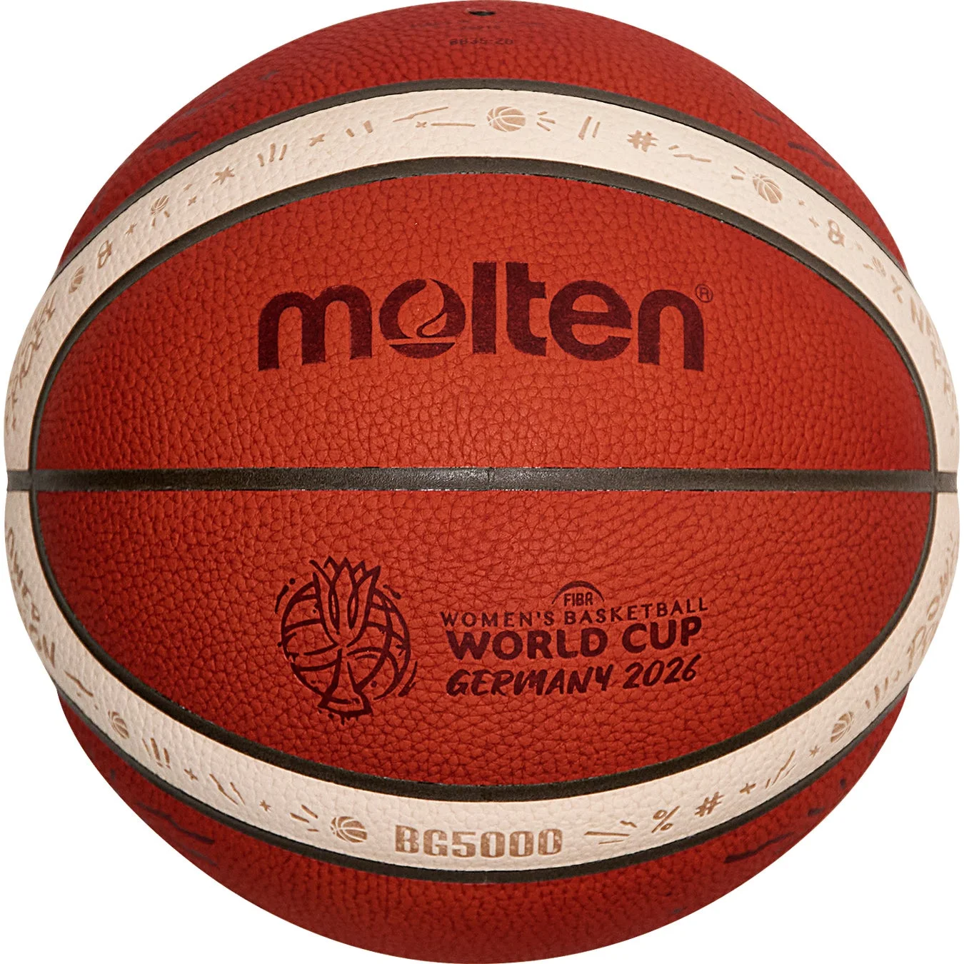 モルテン製FIBA女子バスケットボールワールドカップドイツ2026の公式球「BG5000」