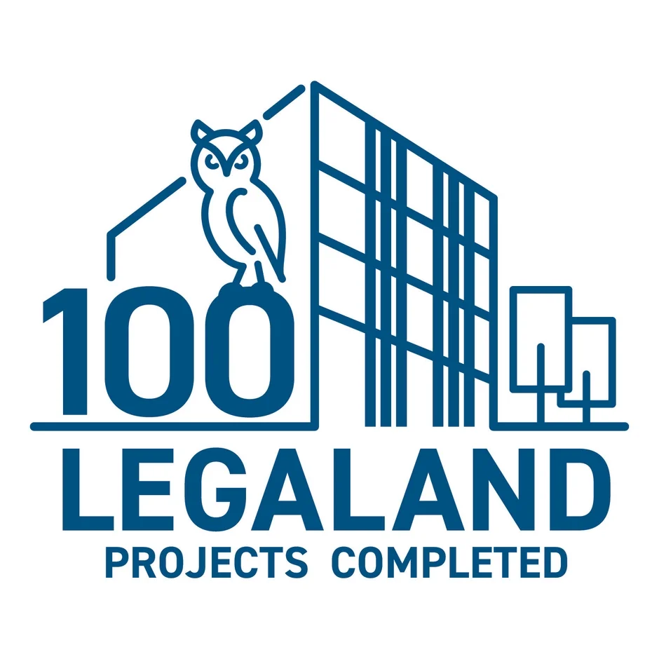 LEGALAND 100プロジェクト完了ロゴ